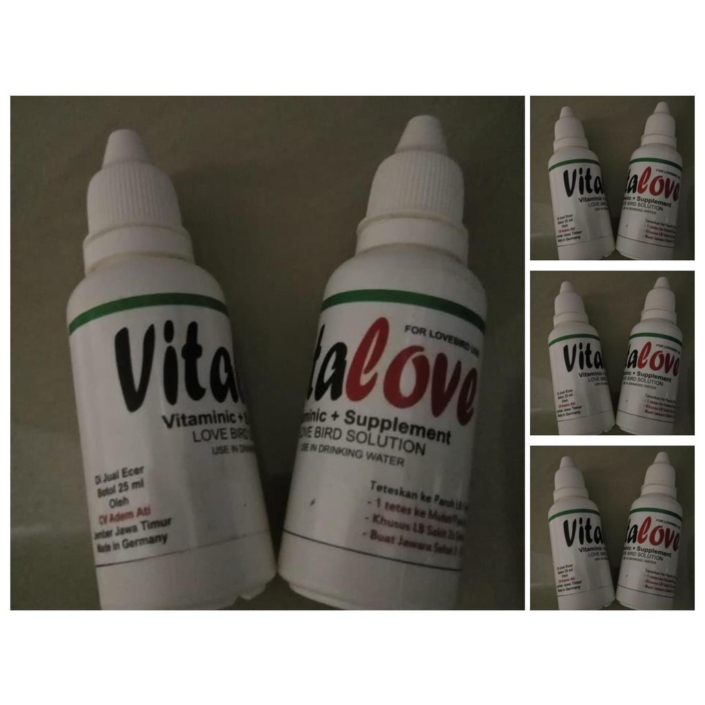 vitalove vita love obat burung sakit lesu snot over birahi lovebird
