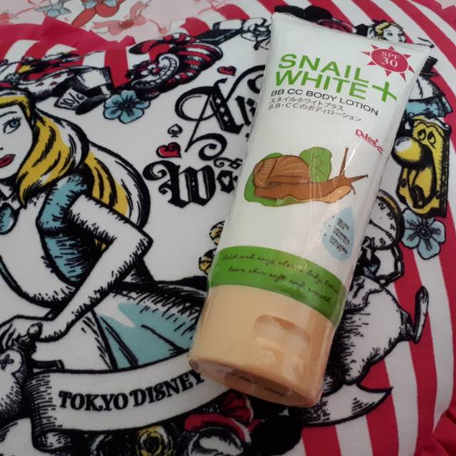 Daiso snail white bb cc body lotion