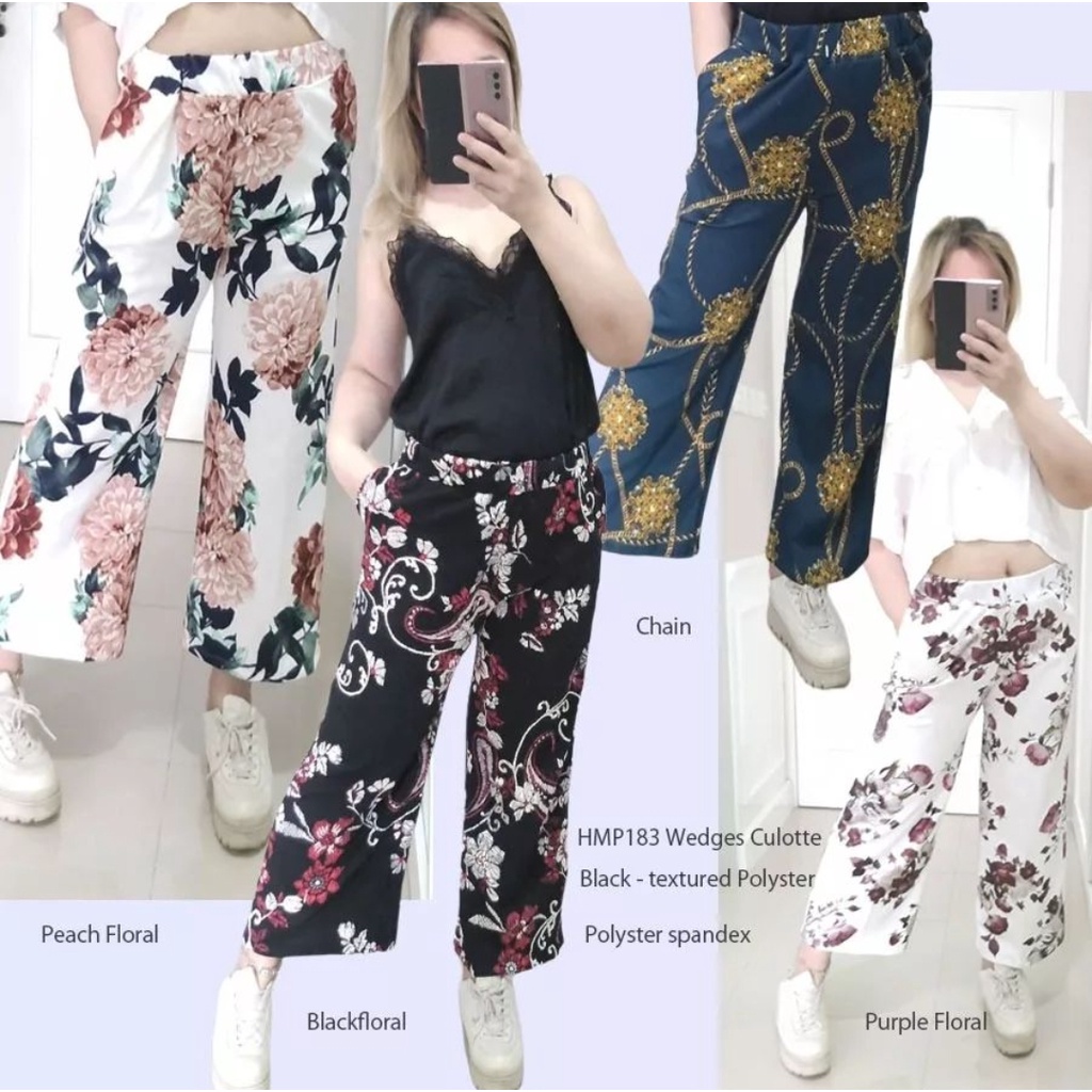 Culotte Floral Wedges print by H&M