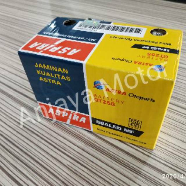 Accu aki Beat Vario 110, Mio J, Vixion GTZ5S original ASPIRA ASTRA