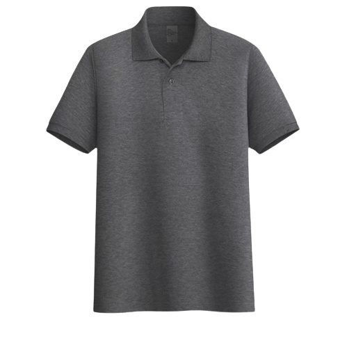 Kaos polos - Poloshirt Misty Abu Tua kerah stripe | kaos kerah pria polo shirt lengan pendek | atasan baju kaos seragam polos
