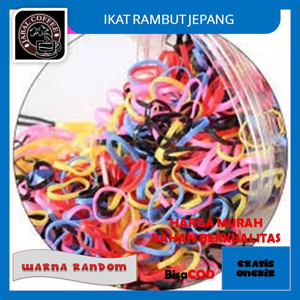 Ikat Rambut Jepang Warna Warni / Karet Ikat Rambut Jepang Elastis Kode 043