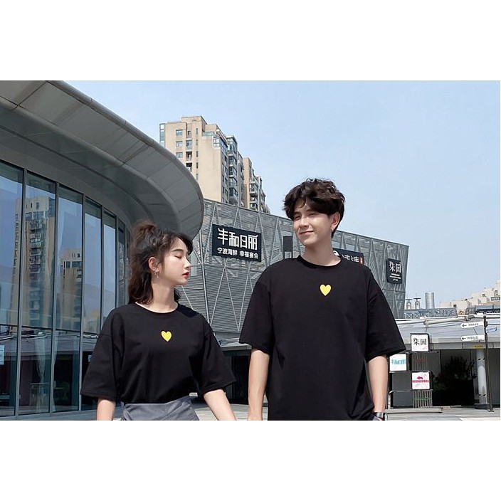 kaos couple terbaru simple serasi pasangan Tshit murah berkualitas Oblong Oversize keren ALoha Love