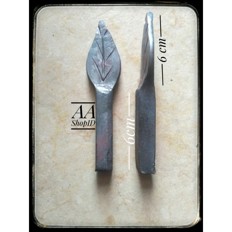 ornamen pagar besi tombak daun tombak besi tempa