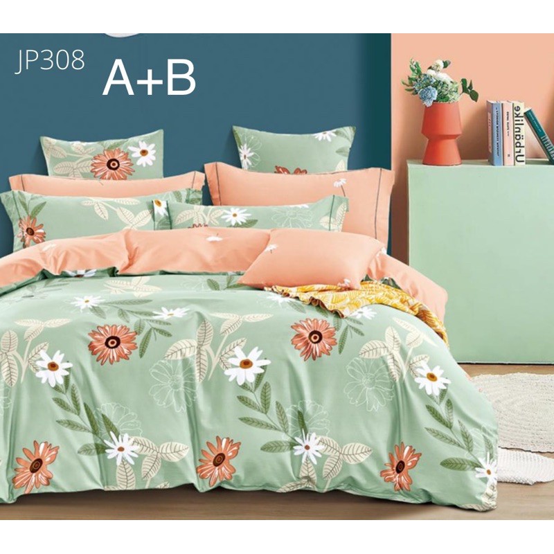 kain sprei meteran bunga jepang