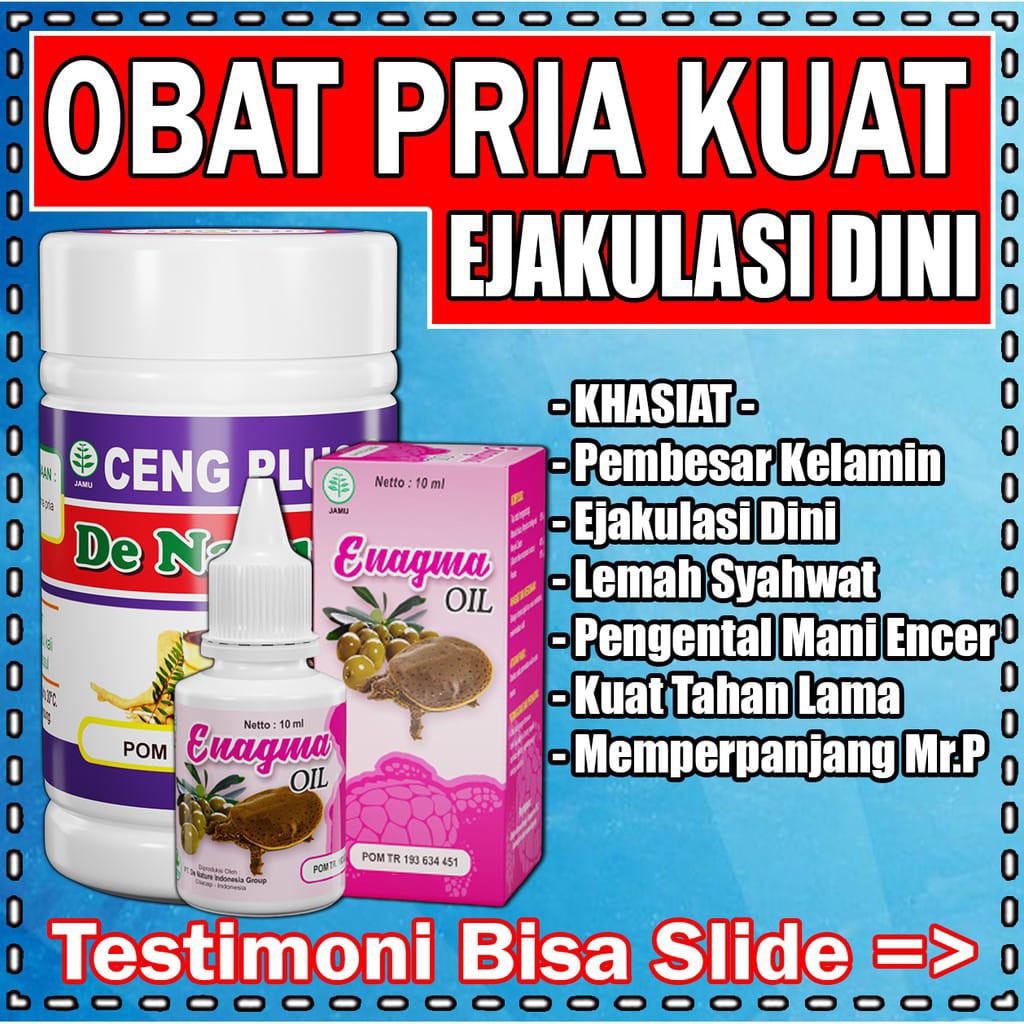 Ceng Plus De Nature Enagma Obat Pembesar MR P Penis Kelamin Pria Permanen Herbal De Nature Asli