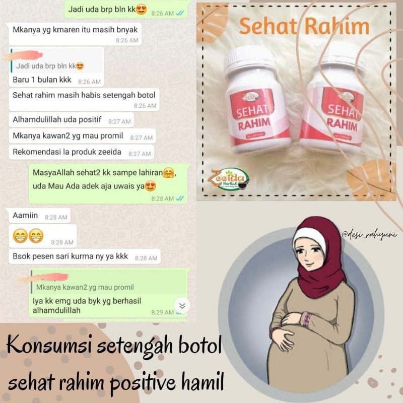 PAKET PROMIL SUAMI ISTRI/SEHAT RAHIM ZEEIDA/PROGRAM HAMIL