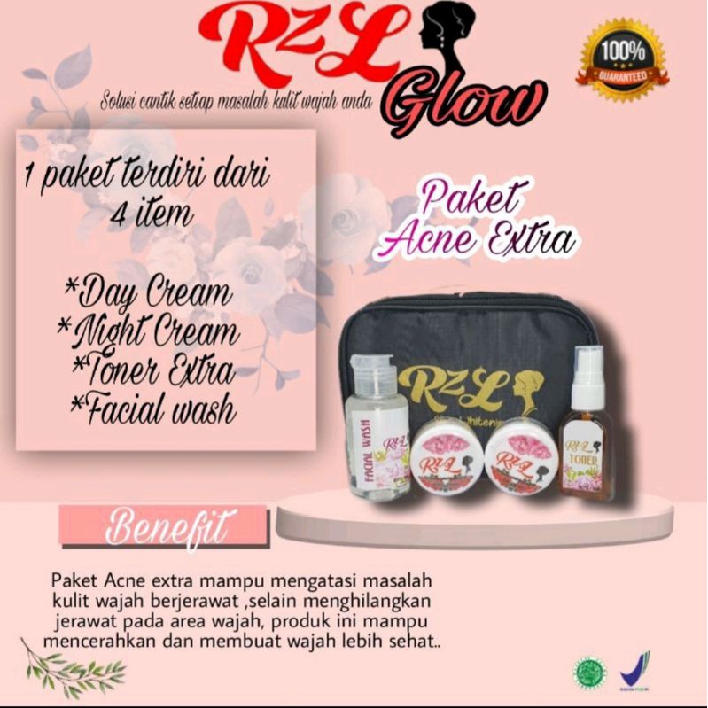 RZL skincare skinwhitening - paket Acne Extra