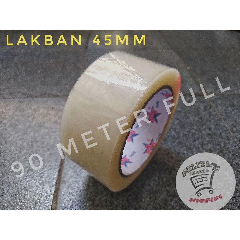 

LAKBAN BENING-COKLAT 45mm×80meter Full MURAH