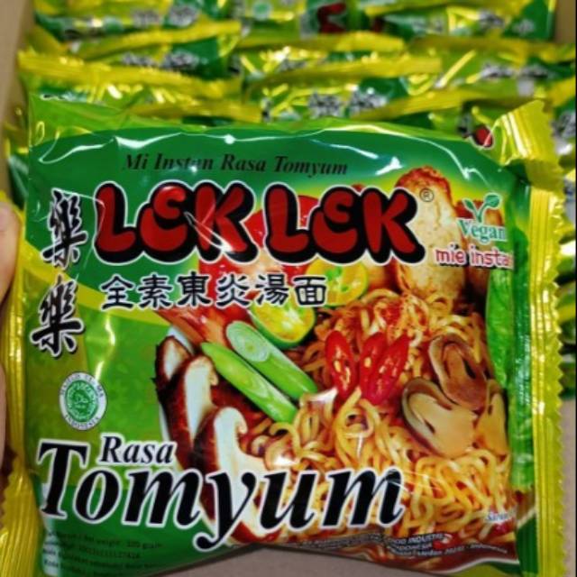 Mie Instant &quot;LEK LEK&quot; Vegetarian Rasa Tomyum (5 Pcs)