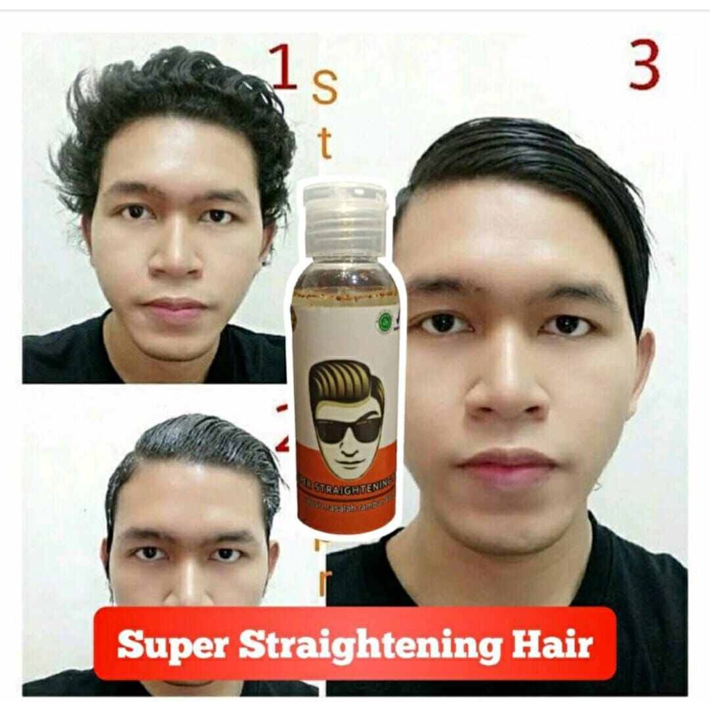 [60 ML] Super Straightening Hair Minyak Pelurus Rambut 100% Permanen Pelurus Rambut Pria Wanita Pelurus Rambut Keriting Ikal Gelombang Viral