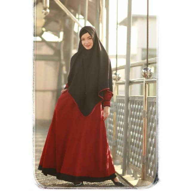 AZEEZA MAROON BLACK BY AULIA