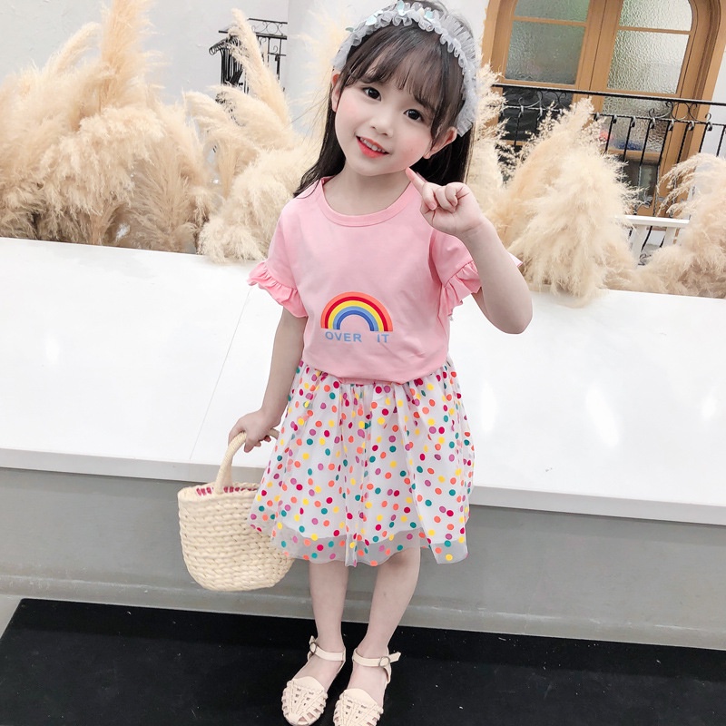 【Happy Baby】1-6Tahun QZ007 Dress Tutu anak Perempuan Kembang Fashion Anak