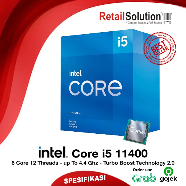 Processor CPU Intel LGA 1200 - Intel Core i5-11400 Garansi Resmi