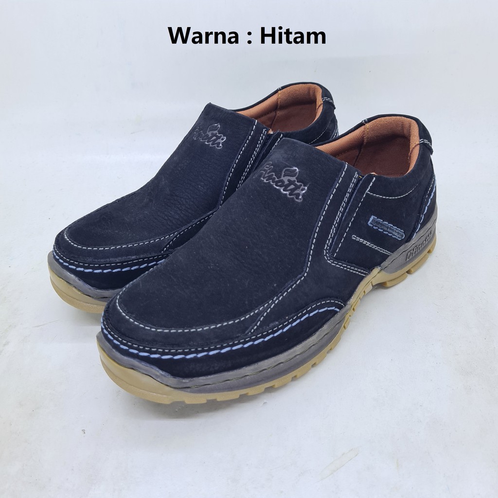 Sepatu KULIT slip-on casual Finotti FN17-04