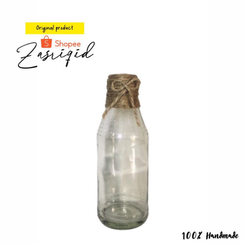 Botol kaca estetik | Vas botol kaca murah | vas botol kaca dekorasi rustik