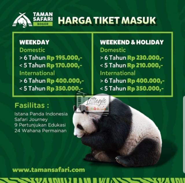 Tiket Taman Safari Tiket Masuk Taman Safari Cisarua Bogor