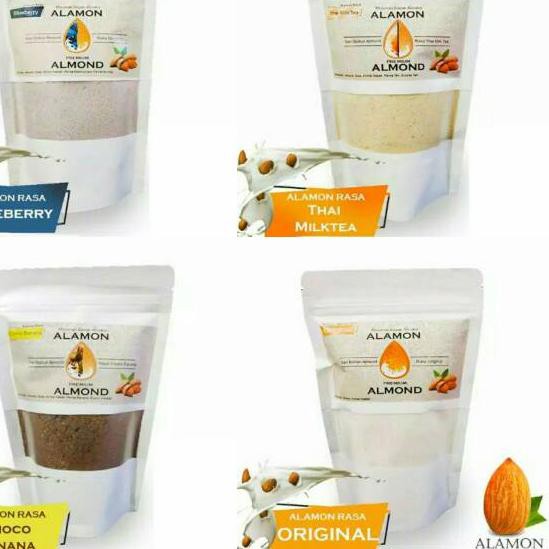 

god Susu Almond Bubuk Alamon Premium ASI Booster Nutrisi Ibu Hamil dan Menyusui Almond Milk Powder H