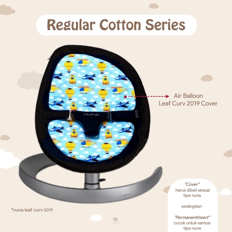 NuCover Air Balloon // alas sarung cover insert nuna leaf curv 2019 suited grow insert pad pengganti