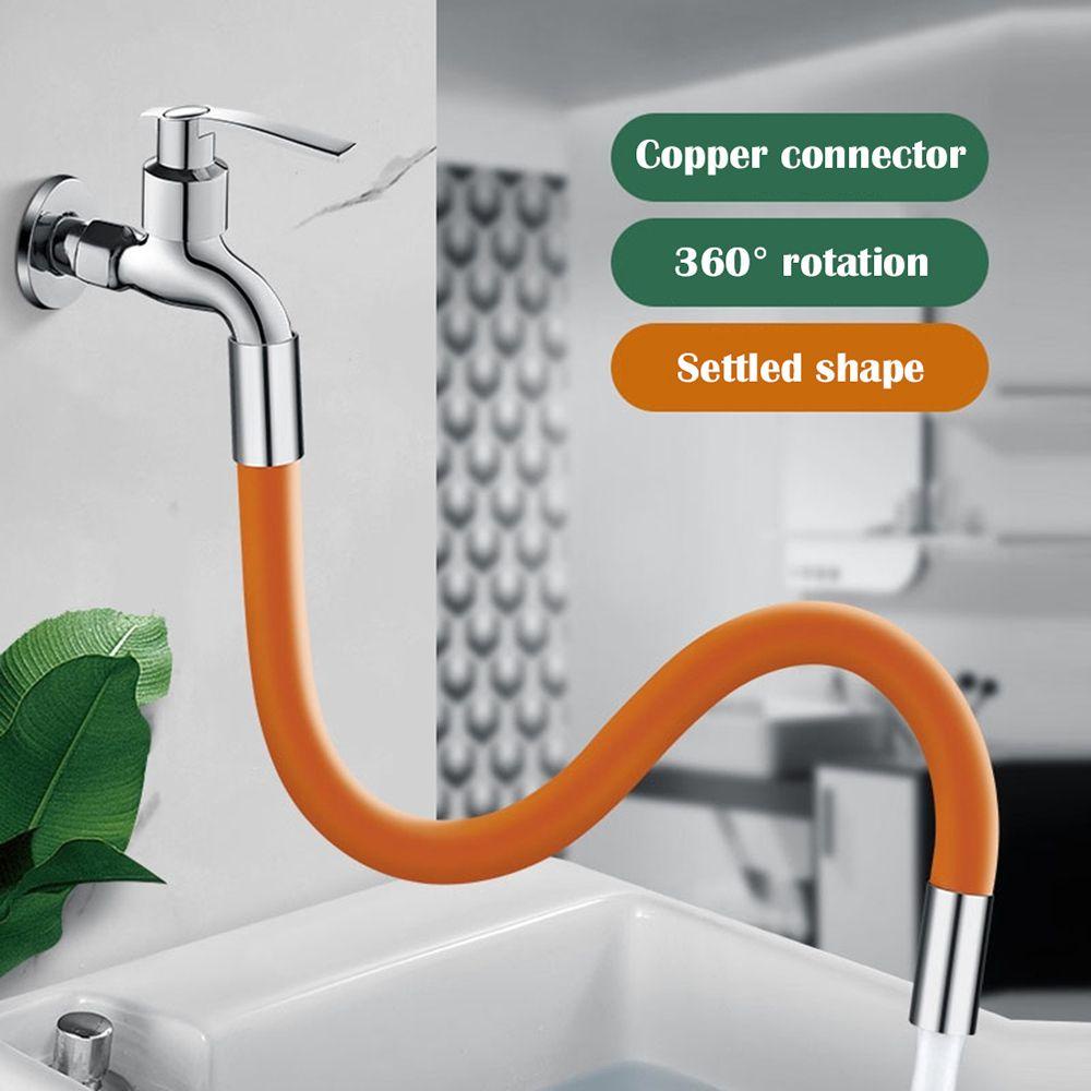 Suyo Faucet Extender Pipe Antarmuka Umum Wastafel Cuci360° Selang Fleksibel Tekuk Bebas Putar