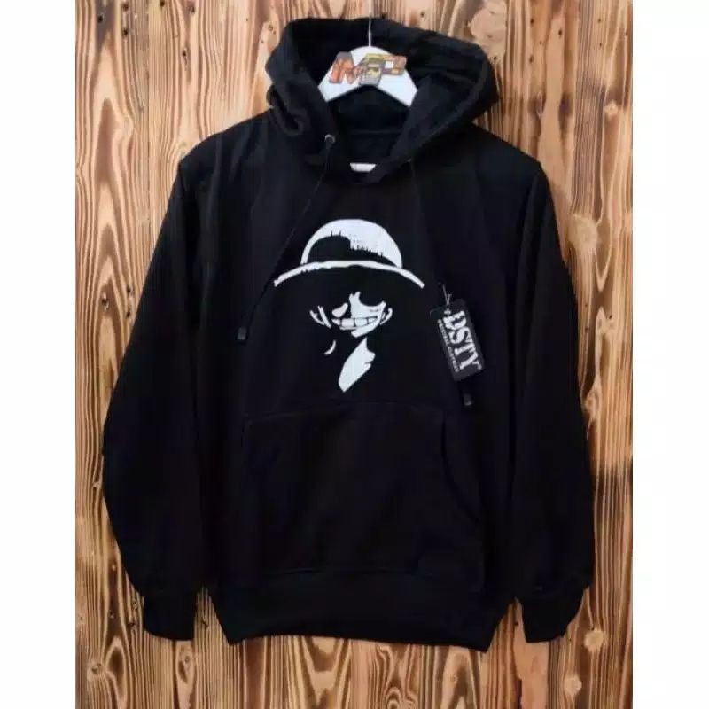 Sweater Hoodie One Piece Luffy Jaket Hoodie Anime One Piece Pria