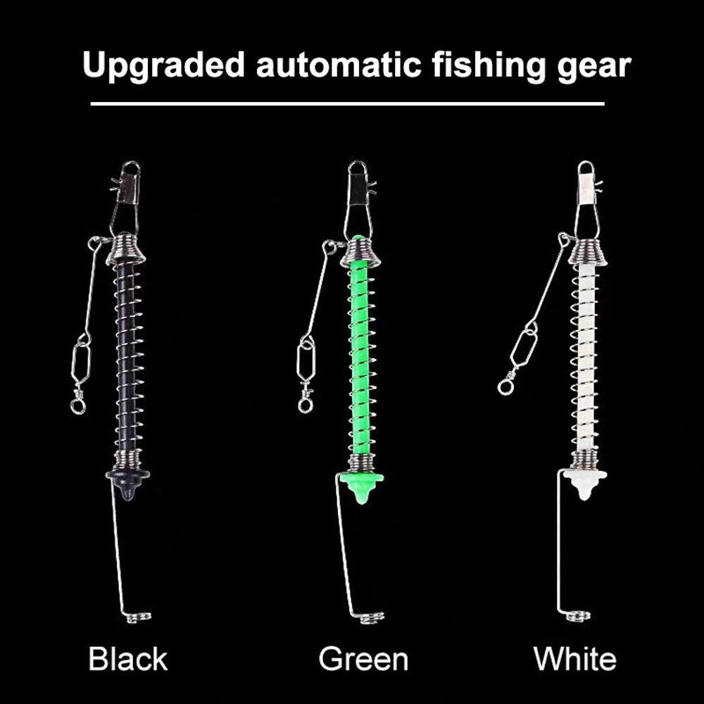 Lanfy Alat Pemicu Umpan Fishhook Kail Pancing Otomatis Spring Fish Lure Accessories