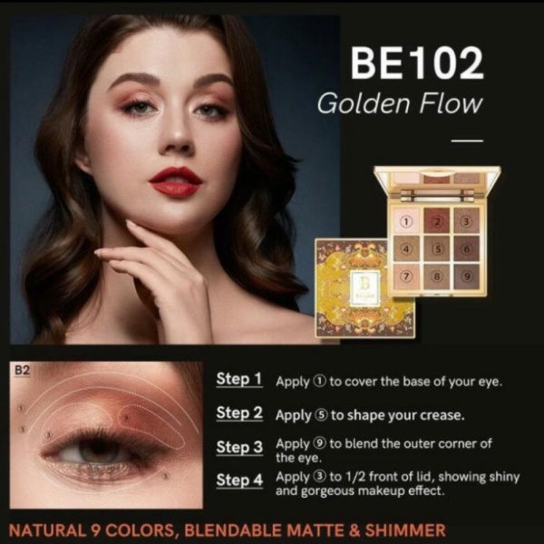 Promo Premiere Beaute Batik 9 Color Eye Shadow Pallete BE103  All in One - BE102 Limited