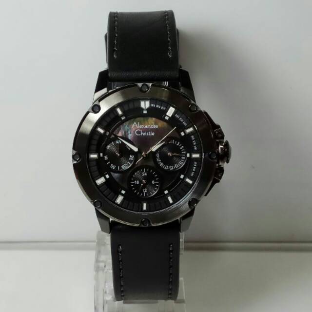Jam Tangan Alexandre Christie ac6416 ladies full black