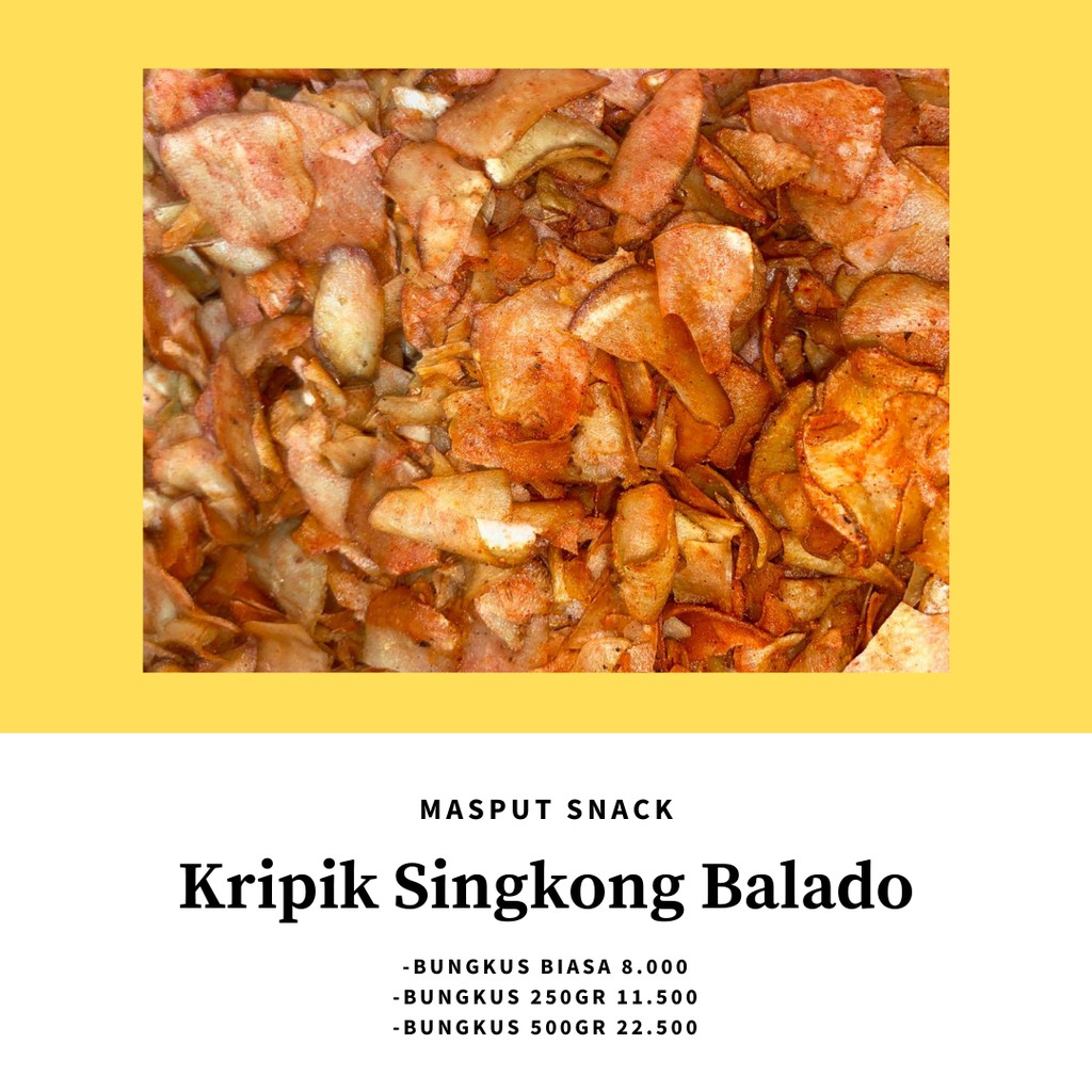 

250gr KRIPIK SINGKONG BALADO