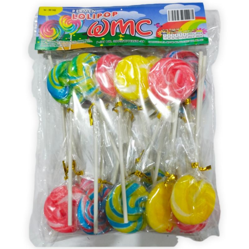 

permen lolipop bentuk bulat isi 20 pcs- makanan ringan enak murah