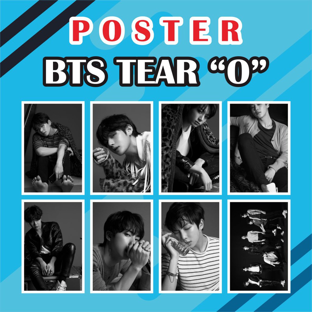 Poster BTS TEAR O - Jungkook V Jimin Jin Suga Rm Jhope