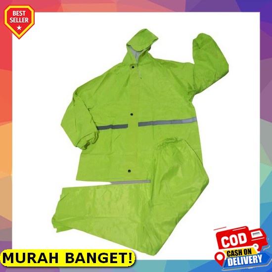Jas Hujan Karet Tiger Head Stretch Vega 68278 Jaket Celana Setelan Pria Wanita Dewasa Tebal Keren Ja
