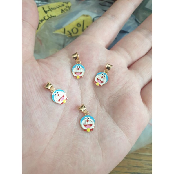 Liontin bandul buah kalung doraemon anak emas asli 700 70% 16k