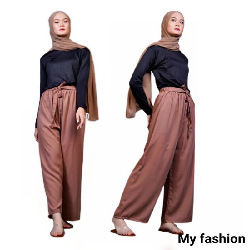 KULOT RIBBON PANTS//CELANA KULOT WOLFIS//KULOT