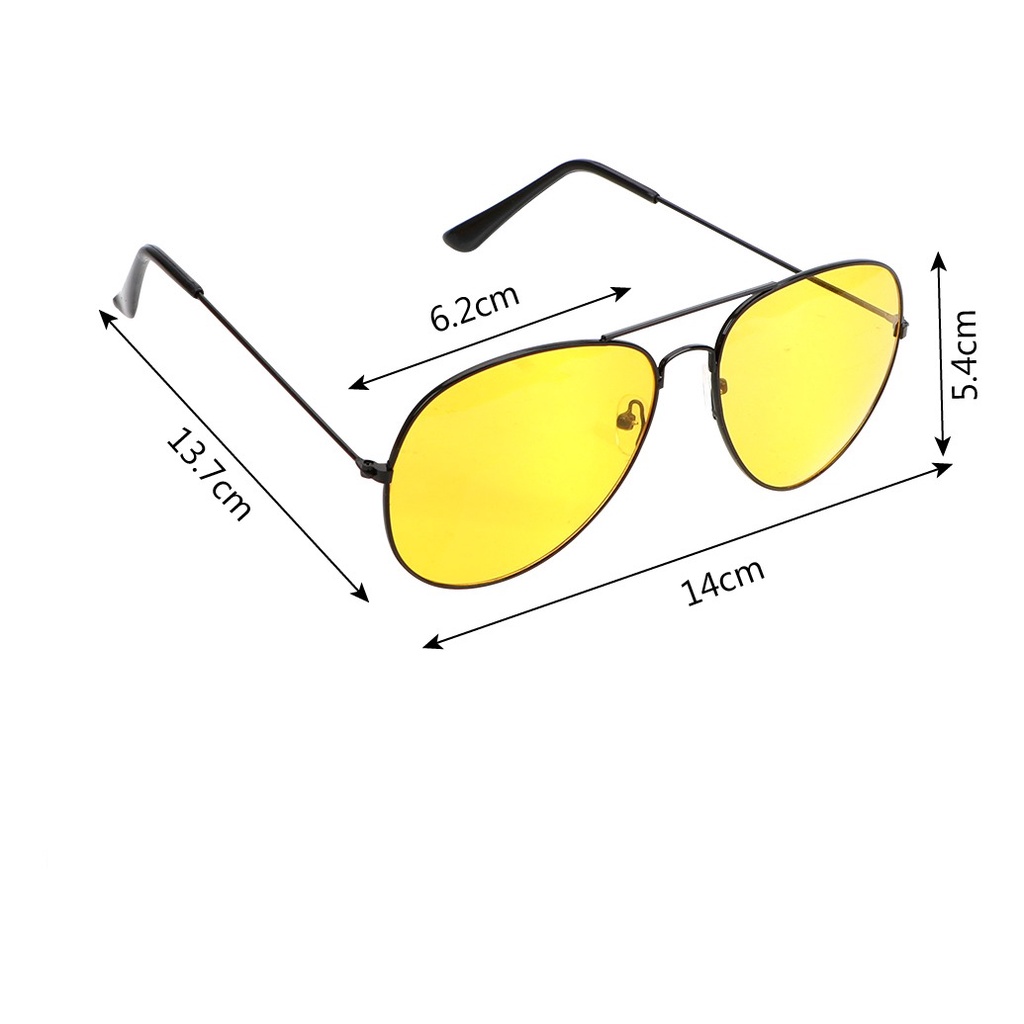 Night View Glasses Vision Kacamata Anti Silau di Malam Hari I049 Kuning Pengendara Mobil Motor berkendara sepeda