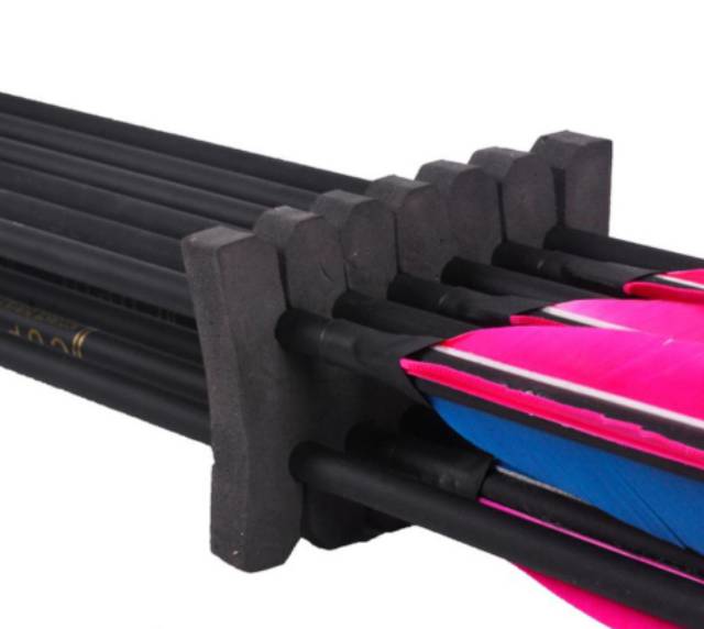 Rack sekat anak panah Rak Arrow Bahan Eva Portable Penyimpanan Keamanan 12 anak Panah Perawatan Arro