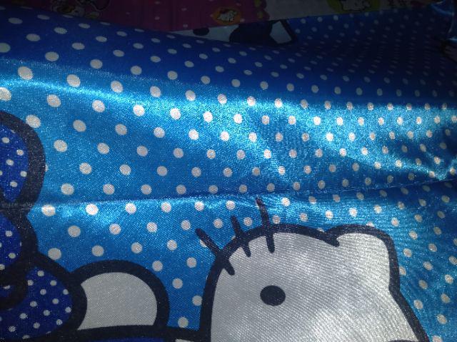 Gorden Hello Kitty Biru Set Poni Lengkap 2 Pcs + Vitrase
