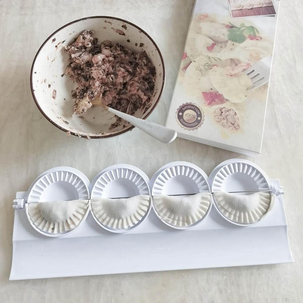 [Elegan] Dumpling Maker Potstickers Alat Pie Rumah Tangga Plastik Dumpling Baking Ravioli Maker