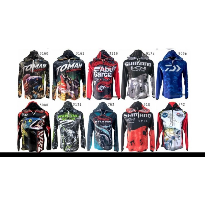 kaos jersey mancing mania bertopi-baju mancing daiwa biru bertopi ORIGINAL Original