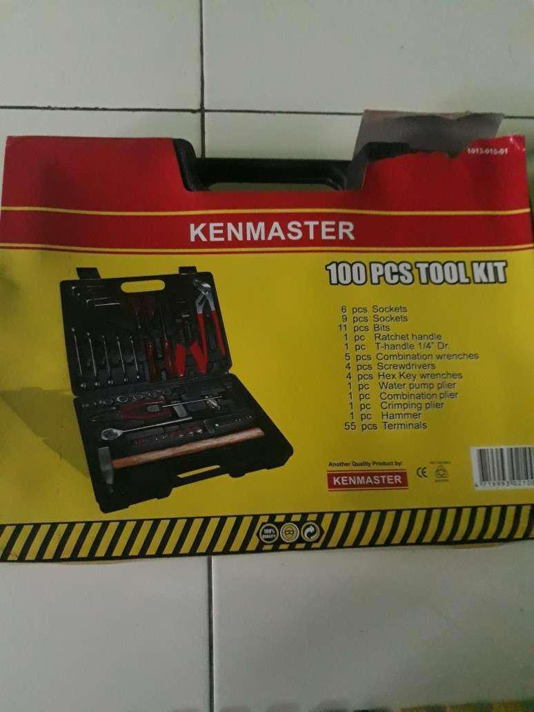 Kunci Shock Set Lengkap Toolkit Set Kenmaster N2 100 Pcs Murah Alat Perkakas Tukang Lengkap (ori)