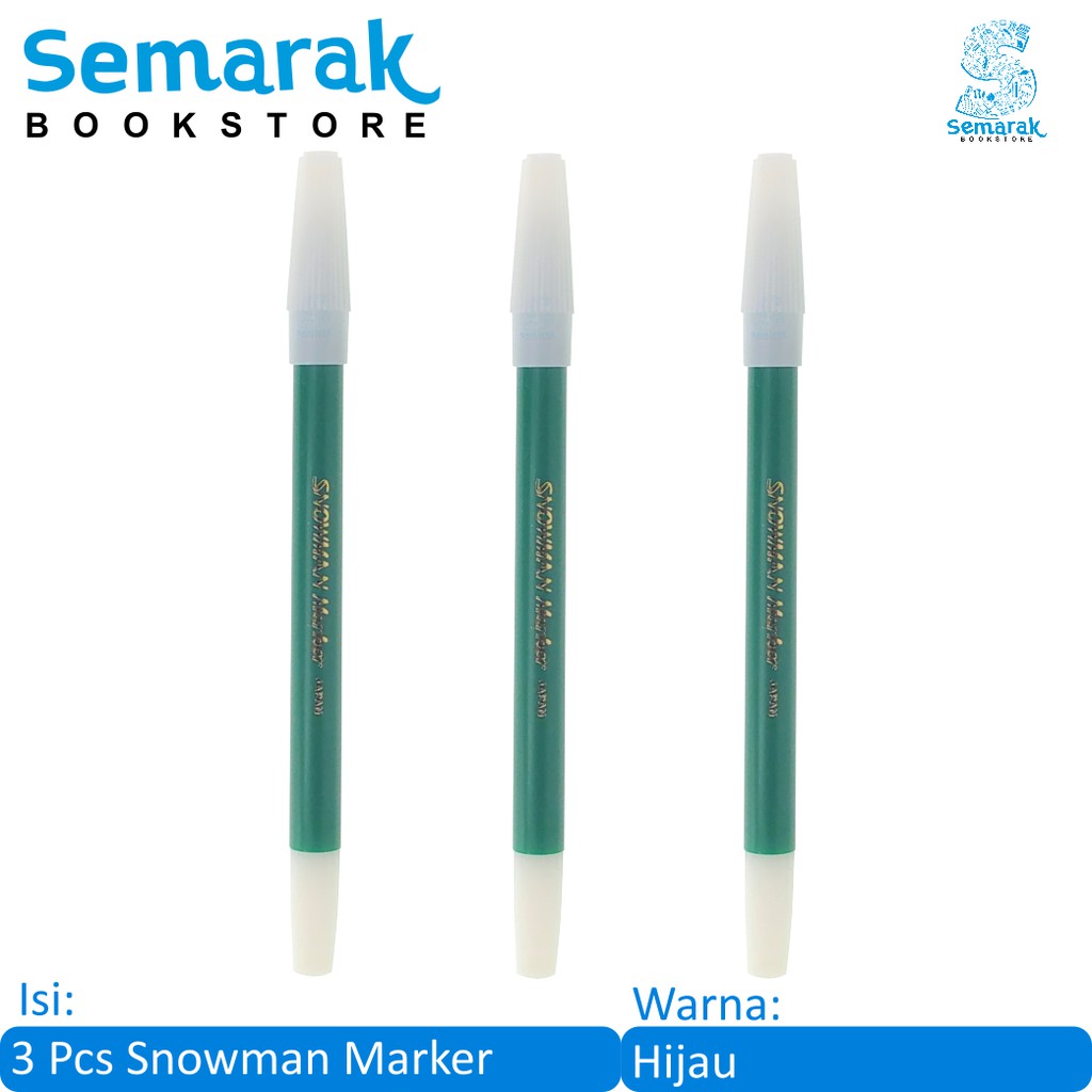 

Spidol Warna Kecil Snowman PW-1A - Hijau [3 Pcs]