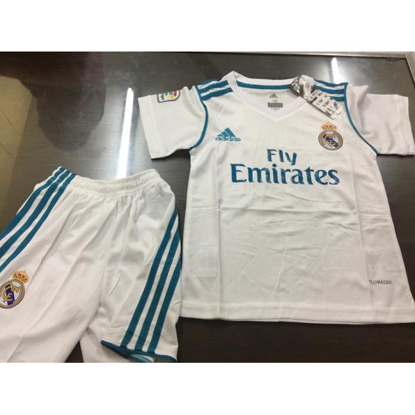 Jersey Baju Bola Real Madrid Home Kids (Anak) 2017/2018 Grade Ori