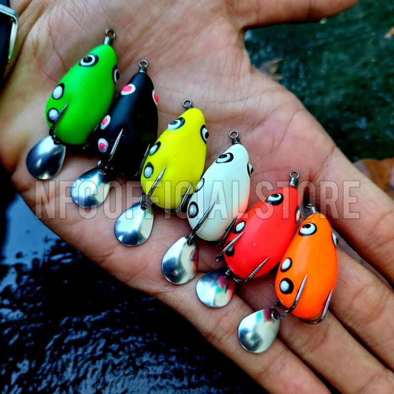 Soft frog Curut 3 cm 4 gram SUPER SENSITIF ELASTIS DAN KUAT Umpan casting Gabus &amp; Toman