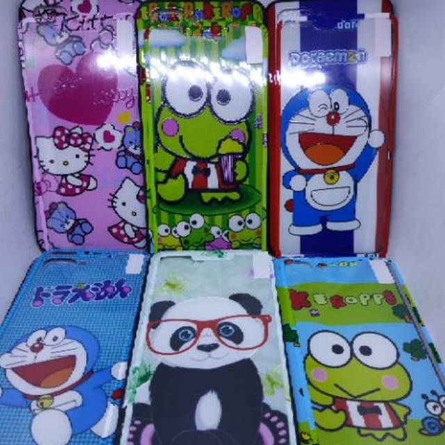 OPPO A3S CASE 360 KARAKTER FREE TEMPERED GLASS SOFT CASE CASING KARTUN OPPO A5 A3 S