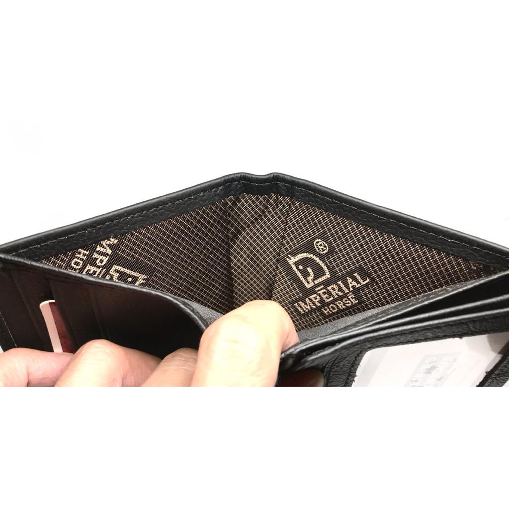 Dompet Pria Kulit Asli Dompet Laki2 Kulit Asli Model Lipat Bediri / Vertikal Horse