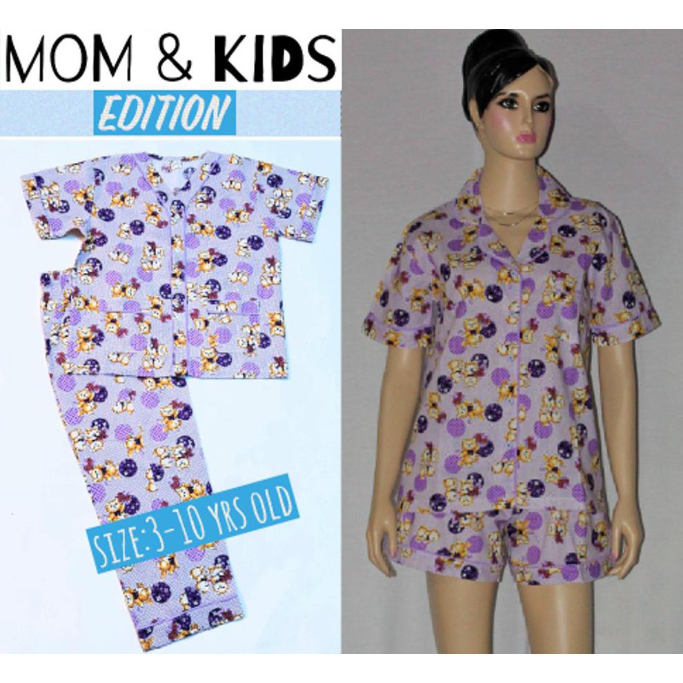 RECOMMENDED BAJU TIDUR COUPLE MOM N KIDS BEAR N BALL LGN PDK CLN SEKSI PURPLE SALE