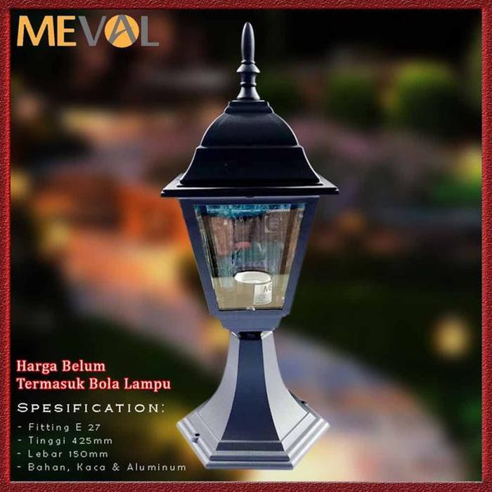 Lampu Pilar- Lampu Taman - Lampu Pagar Minimalis MEVAL 10 -blm termasuk bohlam