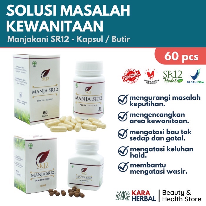 KSR 12 MANJAKANI  / SOLUSI KEPUTIHAN / ATASI MASALAH KEWANITAAN / MANJA SR12