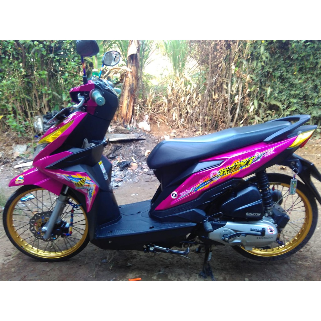 Striping Beat Transparan New Cross Line Shopee Indonesia