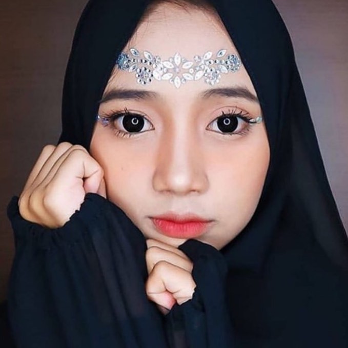 Softlens KOKO BLACK DIA 14.50mm NORMAL & MINUS STONE JET BLACK MARBLE GOTHIC (-0.25 S/D -3.00) MINES Lensa Kontak-JET BLACK